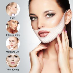 4Pcs V-Shape Face Lift Mask Chin Check Neck Lift Peel-Off Mask Bandage Shaper Skin Care