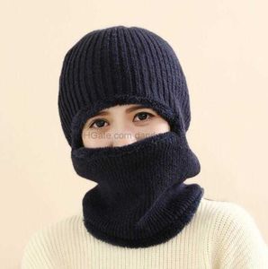 Masques de cagoule élastiques Knit Winter New Outdoor Custom Face Mask fleece thermal Beanie cap Multi-functional Ski cycling Mask beanies hat Design