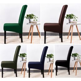 Elastische grote stoelhoes Banket Hotel Dineren Woondecoratie Solid Anti-Dirty Chair Slipcover Grote maat XL Printstoel Covers