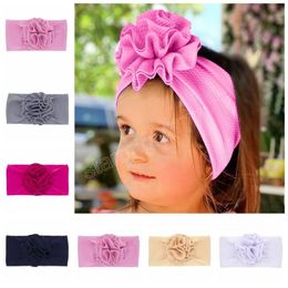 Élastique grande fleur Nylon bandeau haute qualité large bébé filles bandes de cheveux accessoires Photo accessoires cadeaux mignons