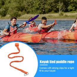 Elastic Kayak Paddle Lash High-Upybofboard Bungee Keeper Anti-Lost Rowing Accessoires Fixed Accessoires Coucle de sécurité Candon