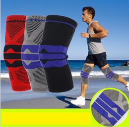 Elastische Knie Ondersteuning Brace Kneepad Verstelbare Patella Volleybal Kniebeschermers Basketbal Yoga Fitness Gym Safety Guard Kniebeschermer