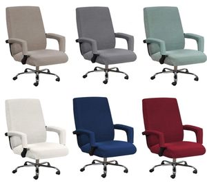 Couvercle de chaise de bureau élastique Boss Lift Computer Countes de bureau épaissies avec l'accoudoir amovible Funda Silla Escritorio 2202226534075