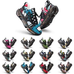 Chaussures de course élastiques chaussures personnalisées hommes femmes bricolage blanc noir vert jaune rouge bleu hommes formateur extérieur baskets taille 38-46 color164