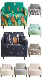 Elastische bankdeksel Bloematroon Sofa Covers voor woonkamer Fauteuil bankafdekking meubels beschermer 1234 -zieter4480005