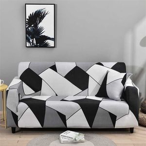 Fundas de sofá elásticas para sala de estar Todo incluido Funda de sofá antideslizante Strech L Forma Toalla de esquina Slipcover 1PC 211207