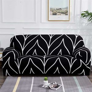 Elastische Sofa Slipcovers Moderne Sofa Cover voor Living Room Sectional Corner L-vorm Stoel Protector Couch Cover 1/2/3/4 Seater 211102