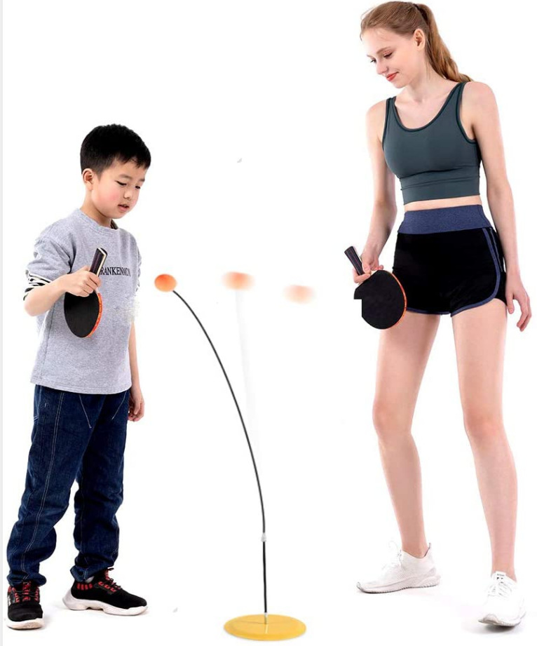 탄성 소프트 샤프트 탁구 트레이너 연습 기계 자체 연구 휴대용 탁구 로봇 공을 가진 TenneStrainer Kid