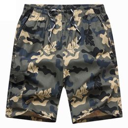 Elastische taille bands camouflage shorts mannen breezes camo bermuda mannelijke korte broek katoen mannen zomer mannen shorts casual 210518