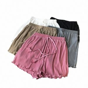 elastische taille high street casual losse shorts dames strandfeestkleding geplooide shorts vrouwelijke zomer snoepkleurige shorts groot formaat n9Pu #