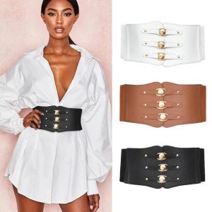 Ceintures Corset larges élastiques pour femmes, ceinture de taille pour robe féminine, grand accessoire de vêtements extensible