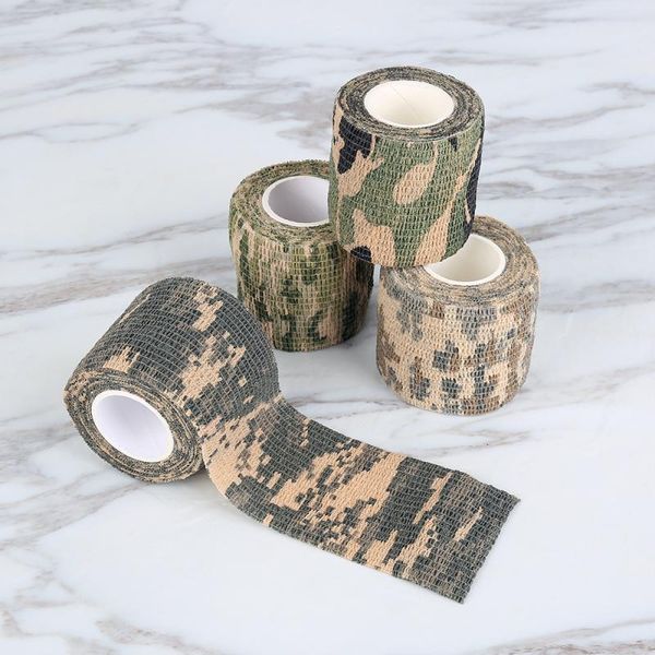 Ruban enveloppe élastique Adhésive de chasse extérieure Camouflage Ruban Stealth Sceals Emballage étanche.