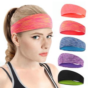 Elastische yoga -hoofdband Sport Sweatband Vrouwen/mannen Running Sport Hair Band Tulband Outdoor Gym Sweatband Headwar