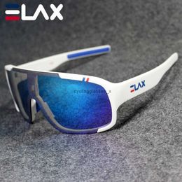 ELAX – lunettes de cyclisme coupe-vent sans cadre, ensemble de 4 lentilles, revêtement spécial, pare-brise pour Sports de plein air, commerce extérieur