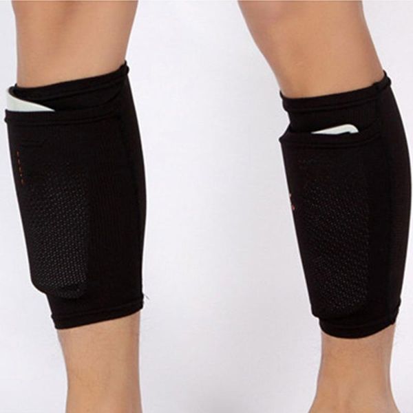 Coude Genouillères 1 Paire Sport Football Garde Pad Manches Chaussette Jambe Soutien Sécurité Respirant Formation Shin Manches Veau Gardes Protection Adju