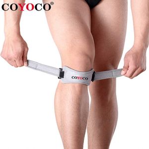 Coude Genouillères 1 Pcs Réglable Patella Pad Protector Brace Genou Support KneePad COYOCO Marque Anti Chutes Blessure Bandage Rotule Garde Gris J230303