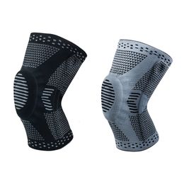 Coude Genouillères 1 pièce Patella Protecteur Brace Silicone Ressort Pad Basketball Tricoté Compression Élastique Manches Soutien Sports 230801