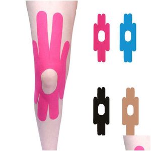 Elleboog Knie Pads 10 stcs Lot Pre Cut Athletic Kinesiology Tape Sport Special For Taille Back Pols Arm Enkle Calf Muscle Pijn Pijn Relie OTF87
