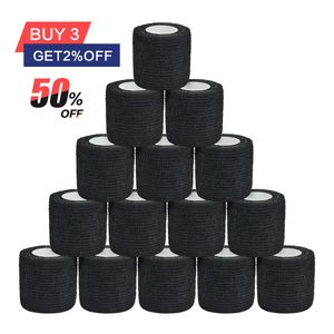 Elleboog Knie Pads 1610 Stuks 48 m Zwart Ehbo Zelfklevende Samenhangende Elasticiteit Bandages Sport Tape voor Pols Enkel verstuikingen Zwelling 230608