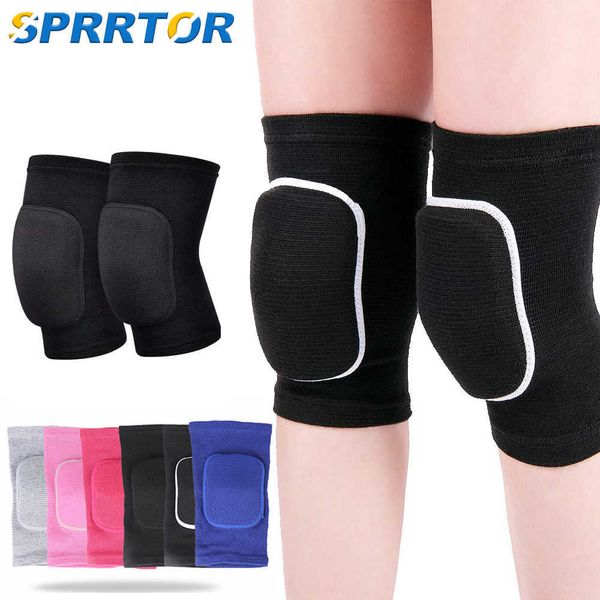 Coude Genouillères 1 Paire Sport Compression Genouillères Élastique Genou Protecteur Épaissie Éponge Genoux Brace Soutien pour Danse Entraînement Entraînement J230303