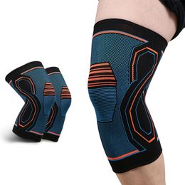 Coudières et genouillères 1 PC genouillère de compression soutien du genou d'entraînement pour le soulagement des douleurs articulaires course à pied vélo basket-ball manchon de genou tricoté pour adulte 231114