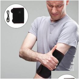 Pads de genou en coude 1pc chauffage enveloppe USB manche en thérapie chauffée tennis de support de support de gouttes sports extérieurs