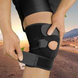 Coude Genouillères 1PC Genouillère Support Manches Réglable Ouvert Rotule Stabilisateur Protecteur Nylon Wrap pour Arthrite Ménisque Déchirure Running Sports J230303