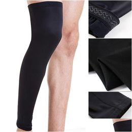 Coudières Genouillères 1pcs Jambe Compression Manches Hommes Jeunes Basketball Sports Chaussettes De Veau Sans Pieds Genouillère Soutien Aide L'arthrite Nouveau D Dhhu7