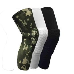 Coude Genouillères 1 Pcs Protection Nid D'abeille Brace De Protection Respirant Jambe Manches Pour Basketball Football