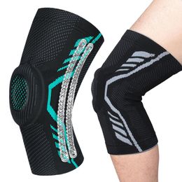 Coudières genouillères 1 pièces sport Compression Silicone Anti-collision Protection rotule en plein air basket-ball cyclisme Fitness équipement de Protection