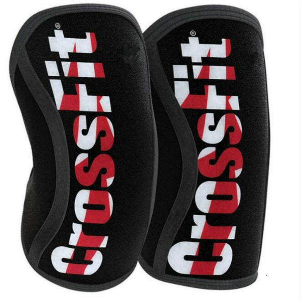 Coude Genouillères 2PCS Professionnel 7mm Néoprène Coussinets De Sport Compression Haltérophilie Sous Pression Crossfit Pad Formation Brace Support 230307