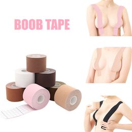 Coude Genouillères 575cm5m Coton Boob Tape Femmes Sport Mamelon Couverture Freecut Sein Push Up Adhésif Collant Soutien-Gorge Ascenseur Corps Invisible 230608