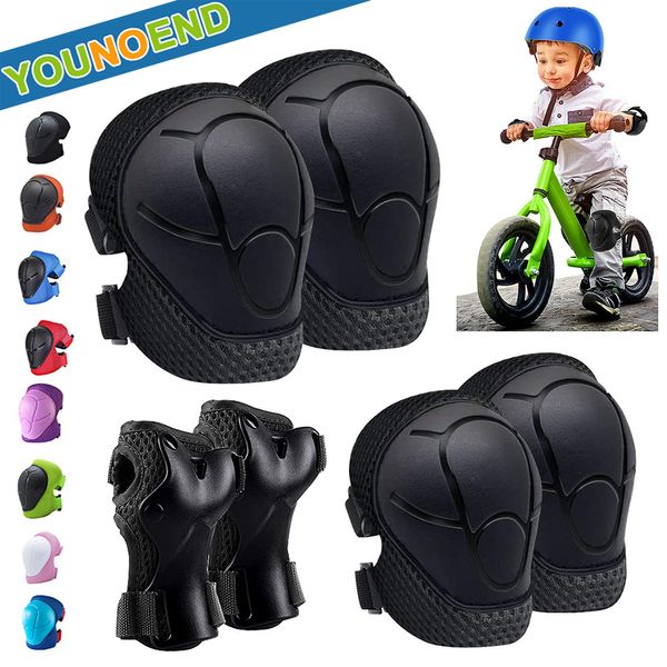 Codo Rodilleras 6PCS Niños Coderas Muñequeras Rodilleras para niños de 3-7 años Patines Ciclismo BMX Bicicleta Patineta Patines en línea 230210