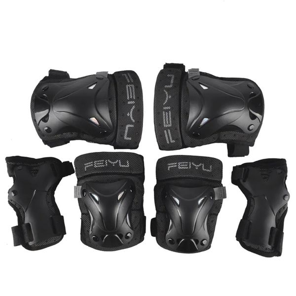 Coderas y rodilleras 6 unids/set conjunto de equipo de protección casco de patinaje rodilleras coderas muñeca protector de mano para niños adultos ciclismo rodillo escalada en roca 231012