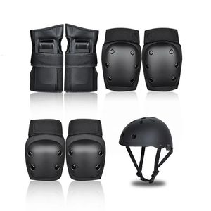 Elleboog Kniebeschermers 6 stks/set Rolschaatsen Beschermende Uitrusting Set Volwassen Kinderen Helm Knie- en Elleboogbeschermer Polsbeschermer voor Rolschaatsuitrusting 231010