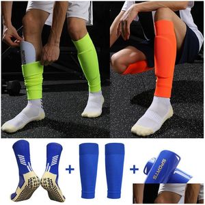 Modas de rodilla de codo Una elasticidad set de la elasticidad de la espinilla de la espinilla para fútbol ADTS Equipo de fútbol de fútbol Profesional Er Sport Protective OTQD0