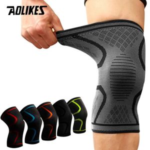 Elleboog Kniebeschermers AOLIKES 1PCS Fitness Hardlopen Fietsen Steunbeugels Elastisch Nylon Sport Compressie Pad Mouw Voor Basketbal 231219