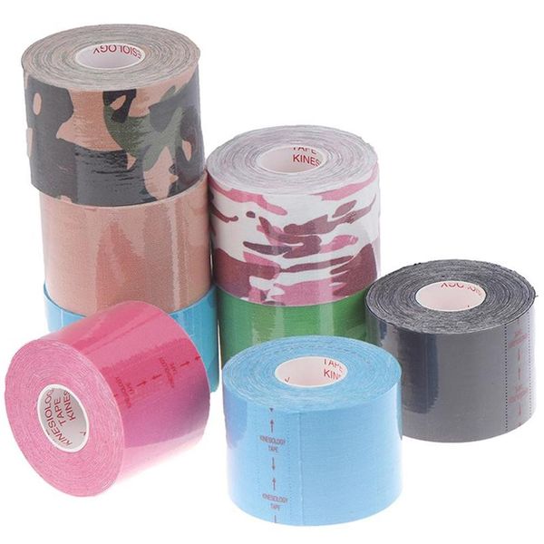 Coude Genouillères Athlétique Récupération Bande Élastique Bandage Musculaire Adhésif Souche Autocollant Sport Kinésiologie Rouleau Cotton237W