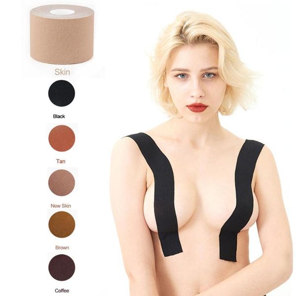 Codo rodilleras Boob Tape Breast Lift Up Invisible Bra Tape, Push Sexy Backless Strapless Pasties, Grade