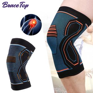 Elleboog knie pads bracetop sportcompressie knie brace training kniesteun voor gewrichtspijn verlichting lopende fiets basketbal gebreide knie mouw J230303