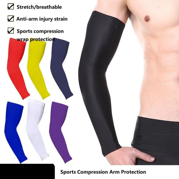 Coderas y rodilleras Transpirable de secado rápido Protección UV Mangas de brazo para correr Baloncesto Pad Fitness Armguards Deportes Ciclismo WarmersElbow