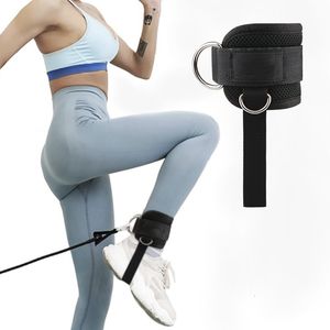 Bandes de résistance Fitness Exercices de fessiers de cuisse Poignets de cheville rembourrés Accessoires Sangles d'entraînement réglables Gym avec machine à câble de sangle de pied 230331