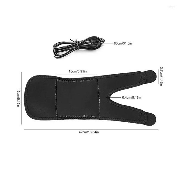 Almohadillas de rodilla de codo Almohadilla térmica Soporte de tenis Brace calentado para mujeres Hombres Atletas Envoltura de calor eléctrica con entrega de caída ajustable Deportes OT23B