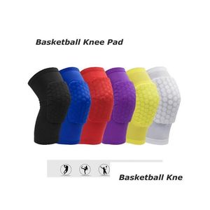 Elleboog knie pads honingraat sportveiligheid volleybal basketbal korte pad shockproof compressie sokken wraps brace bescherming single p dheer