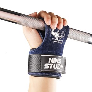 Elleboog knie kussens lederen gymhandschoenen pull-ups tillen gymnastiek crossfit anti-skid riem wraps ondersteunen palmbeschermingsblokken fitness accessoires 230311