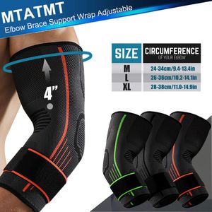 Coude Genouillères MTATMT 1Pcs Brace Réglable Support Wrap pour Arthrite Articulaire Soulagement De La Douleur Tendinite Récupération Des Blessures Sportives 230608