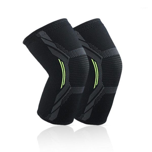 Coudières et genouillères pour cyclisme en plein air, équitation, Nylon tricoté, élastique, sangle complète, Support à forte Compression, Sport, course à pied