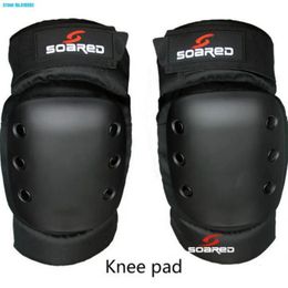 Rodilleras de codo Profesional de alta calidad Espesar 2 piezas Esquí Snowboard Patinaje sobre ruedas Espesar Protector de rodilla Protector de codo Brace Pad Negro S M L 231113