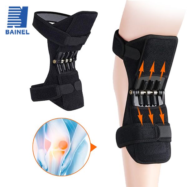 Codo Rodilleras Protección Booster Power Almohadilla ajustable Soporte Brace Articulación de elevación Potente fuerza de resorte de rebote para gimnasio Correr Caminar 230907