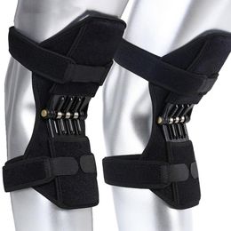 Elbow & Knee Pads Protection Power Support Box Brace Powerful Rebound Spring Force Sports Reduces Soreness 1pc Pair